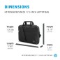 HP Renew Bæreskuldertaske 17.3 Ocean-bound recycled plastic 600D polyester Sort